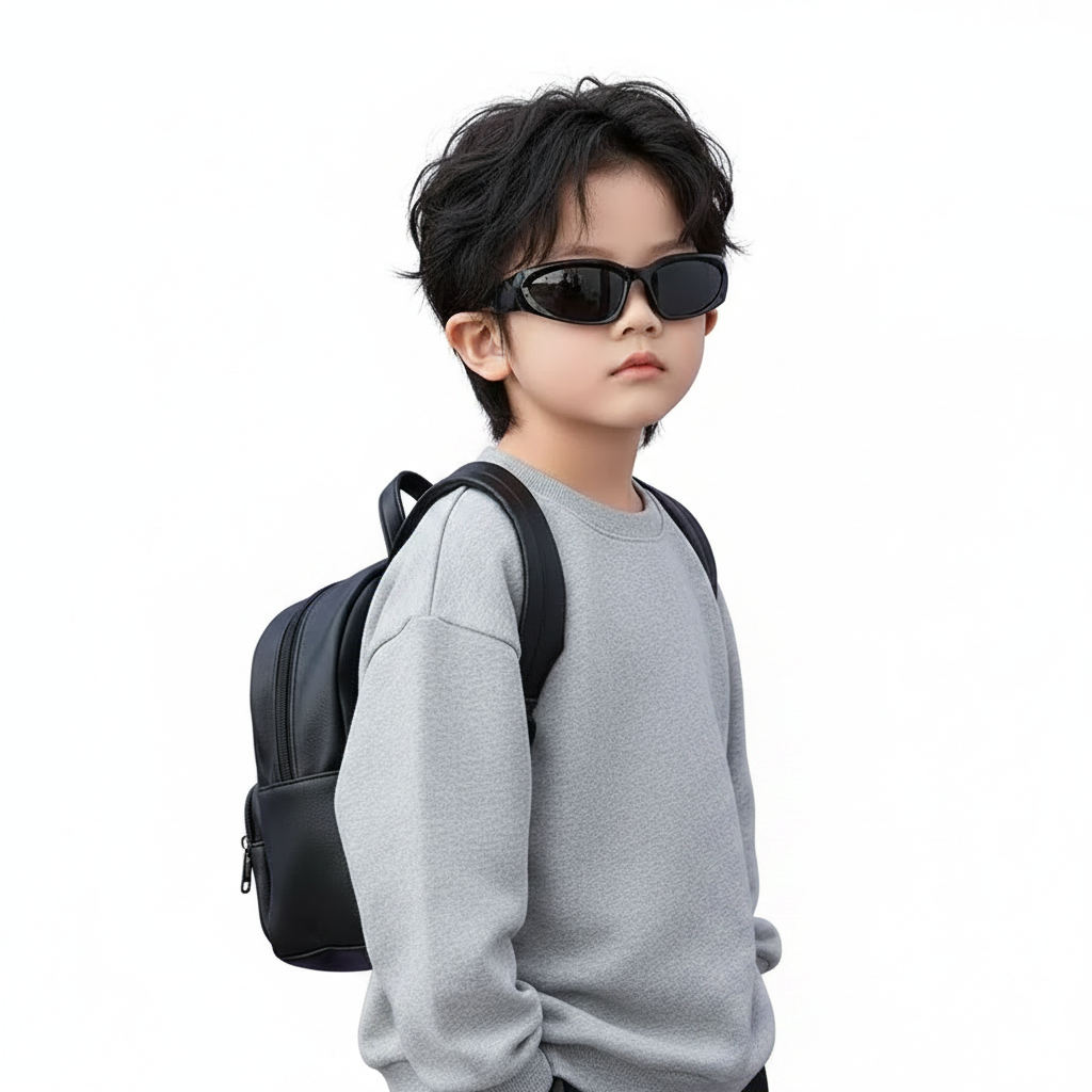 Niño gafas blanco puro sin marco